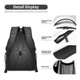thumbnail image 4 of Rateoe Black Spider On Web Pattern Durable Student Backpack Laptop Bag- Ergonomic Design, Waterproof Twill Fabric - Ideal for School, Travel, and Outdoor Activities, 4 of 6