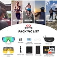 thumbnail image 6 of KAPVOE Polarized Cycling Sunglasses with 4 Interchangeable Lenses TR90 Sports Sunglasses Women Men Running, 6 of 8