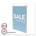 thumbnail image 2 of Classic Image Wall-Mount Sign Holder, Portrait, 8 1/2 X 11, Clear | Bundle of 5 Each, 2 of 7