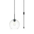 thumbnail image 7 of Baxter 1 Light Black plug-in pendant With Clear Glass, 7 of 7
