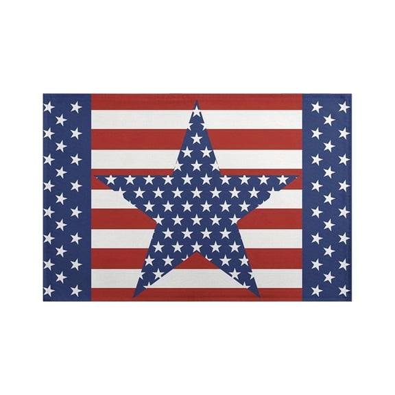 250th Anniversary USA Placemats,Retro Stars Stripes Patriotic Placemats,12x18 Inch Memorial Day Independence Day Table Mats for Holiday Party Kitchen Dining Room Decoration