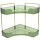 thumbnail image 3 of 2 Tier Spice Rack Corner Storage Shelf Makeup Organizer Cosmetic Holder Standing Counter Shelf, 3 of 5