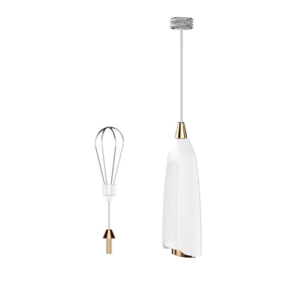 WINDLAND Electric Milk Frother Automatic Whisking Tool with Stainless Steel Whisk Heads for Coffee Latte Cream and Baking