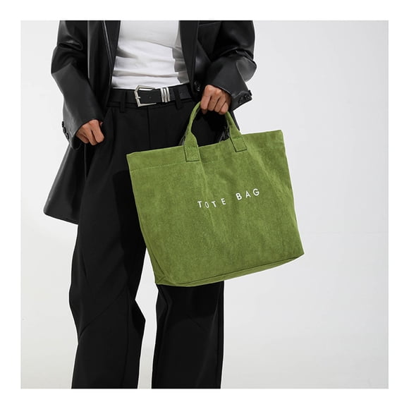 Large Capacity Letter Casual Tote Bag, Stylish Work Commute, Durable Everyday Carry, Office Travel Fashion, Women Urban Style, Busy Life Convenience, Adjustable Shoulder Strap, Heavyweight