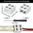 25 Pack Solderless LED Tape Light Connector 2 Pin Terminal Block
