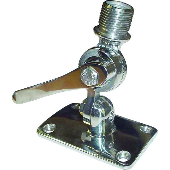 White Water 6508S Stainless Steel 4-Way Ratchet Antenna Mount