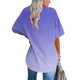 thumbnail image 5 of mfyjkho Tops Para Salir Para Mujer, Camiseta Deportiva Informal De Verano De Manga Corta Con Cuello En V De Gran Tamaño Para Mujer Tops Para Hacer Ejercicio Para Mujer L, 5 of 6