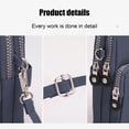 thumbnail image 2 of Nylon Crossbody Sling Bag, Minimalist Travel Backpack with Adjustable Strap, Multi-Compartment Design for Phone, Wallet, and Essentials, Durable Outdoor Use, 2 of 7