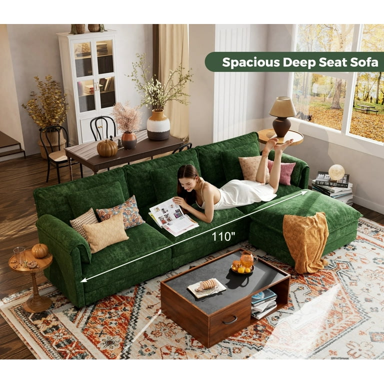 JULY'S SONG 113'' Modular Sectional Sofa with with Movable