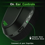Wireless Gaming Headset for Xbox One,Xbox Series X|S, PS4, PS5,PC, Mac, Switch,Bluetooth 5.4,Xbox Headset with Noise Canceling Mic,Over Ear Gaming Headphone,3D Surround Sound,Black