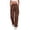 *2-Coffee, variant on VBVC Women's High Waisted Cargo Pants with Pockets,Stretchy Wide Leg Split Hem Bottoms For Women,Ladies Comfy Streetwear Trousers for Summer,Coffee,S-2XL