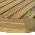 thumbnail image 2 of GDF Studio Dean Outdoor Acacia Wood Circular Coffee Table, Teak, 2 of 8