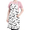thumbnail image 5 of Black Halloween Bats Apron-Garden Aprons for Women with Pockets-Cotton Linen Waterproof Kitchen Cooking Gardening Aprons Adjustable for Kitchen,Cooking,BBQ and Salon 32"x27", 5 of 7