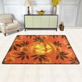 thumbnail image 2 of Dreamtimes Halloween Pumpkin Area Rug 72x48in Autumn Leaves Berries Non-Slip Floor Carpet Comfort Floor Mats Decor for Indoor Living Dining Room and Bedroom Area, 2 of 7
