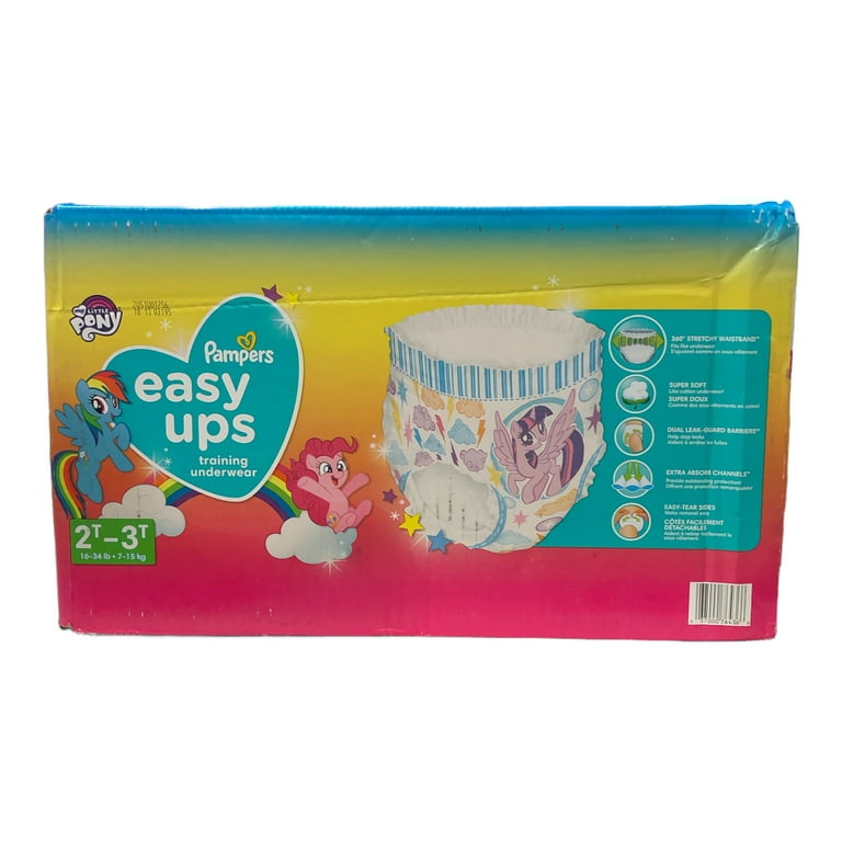 Pampers Easy Ups Toddler Girls Training Pants My Little Pony, 5T-6T, 80 Ct  (Select for More Options) 