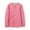 #300-Pink, variant on AUNVITO Women's Fleece-Lined Thermal Windbreaker Jacket, Solid Color Long Sleeve No Hood Casual Outerwear with Lightweight Warmth