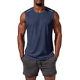 thumbnail image 2 of LTTVQM Men's Sleeveless Shirts Quick Dry Lightweight Tank Tops for Men Athletic T Shirts Gym Workout Muscle Shirts Navy XL, 2 of 6