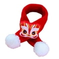 thumbnail image 2 of Bufanda de punto para gato, bufanda para mascotas del Año Nuevo chino, suministros cálidos para mascotas, calentador de cuello León, 2 of 9