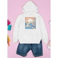 thumbnail image 3 of Waves And The Sunset Hoodie Juniors -Smartprints Designs,  Small, 3 of 4