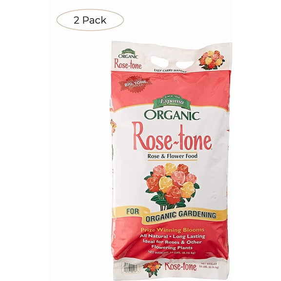 Espoma Rose Tone Organic Rose Fertilizer - For Roses and Flowers - 18-Pound — Outdoor & Indoor Plant Use, Easy Application