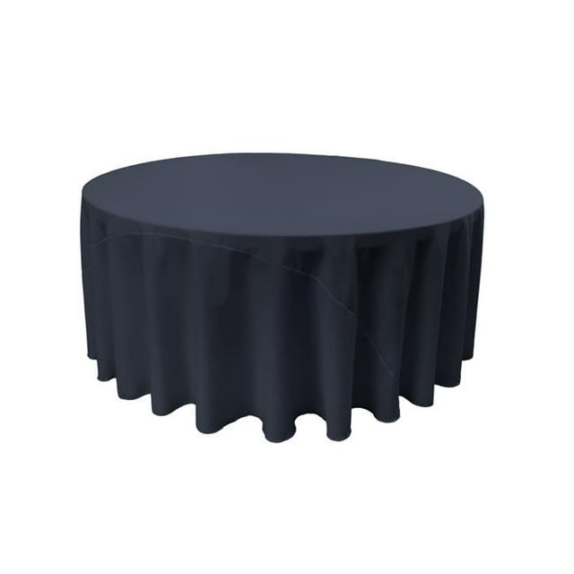 TCpop120R-NavyP72 Polyester Poplin Tablecloth, Navy - 120 in. Round