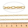 thumbnail image 3 of 304 Stainless Steel Cable Chains Ion Plating(IP) with Spool Soldered Real 18K golden Plated 2.5x5x0.5mm 10m, 3 of 3