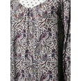 thumbnail image 4 of FashionOutfit Women's Long Bell Sleeve All Over Print Mini Loose Fit Dress, 4 of 4