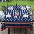 thumbnail image 3 of Fourth of July Outdoor Tablecloth with Umbrella Hole Memorial Day Patriotic Table Cloth American Flag, Stars Partio Table Cloths with Zipper-60 x102 Rectangle, 3 of 6
