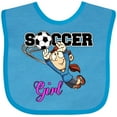 thumbnail image 3 of Inktastic Soccer Girl Goalie Girls Baby Bib, 3 of 4