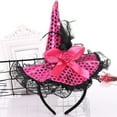 thumbnail image 3 of JFGHDG Witch Hat Headband Party Hat Halloween Party Supplies Headbands for Women Hair Accessories for Women Head Bands for Women's Hair Non Slip Headbands for Women Hot Pink One Size, 3 of 4