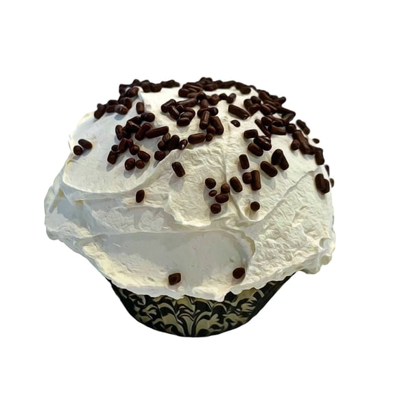 DEZICAKES Fake Cupcake Vanilla Chocolate Sprinkles Prop Decoration Dezicakes
