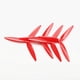 thumbnail image 5 of 10 Pares de Hélices de 7 Pulgadas, 7 X 4 X 3, Hélice de 3 Palas CCW + CW PC para Dron FPV RC de 7 y 8 Pulgadas, Color Rojo, 5 of 8