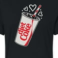 thumbnail image 3 of Diet Coke - Heart Bubbles - Juniors Cropped Cotton Blend T-Shirt, 3 of 5