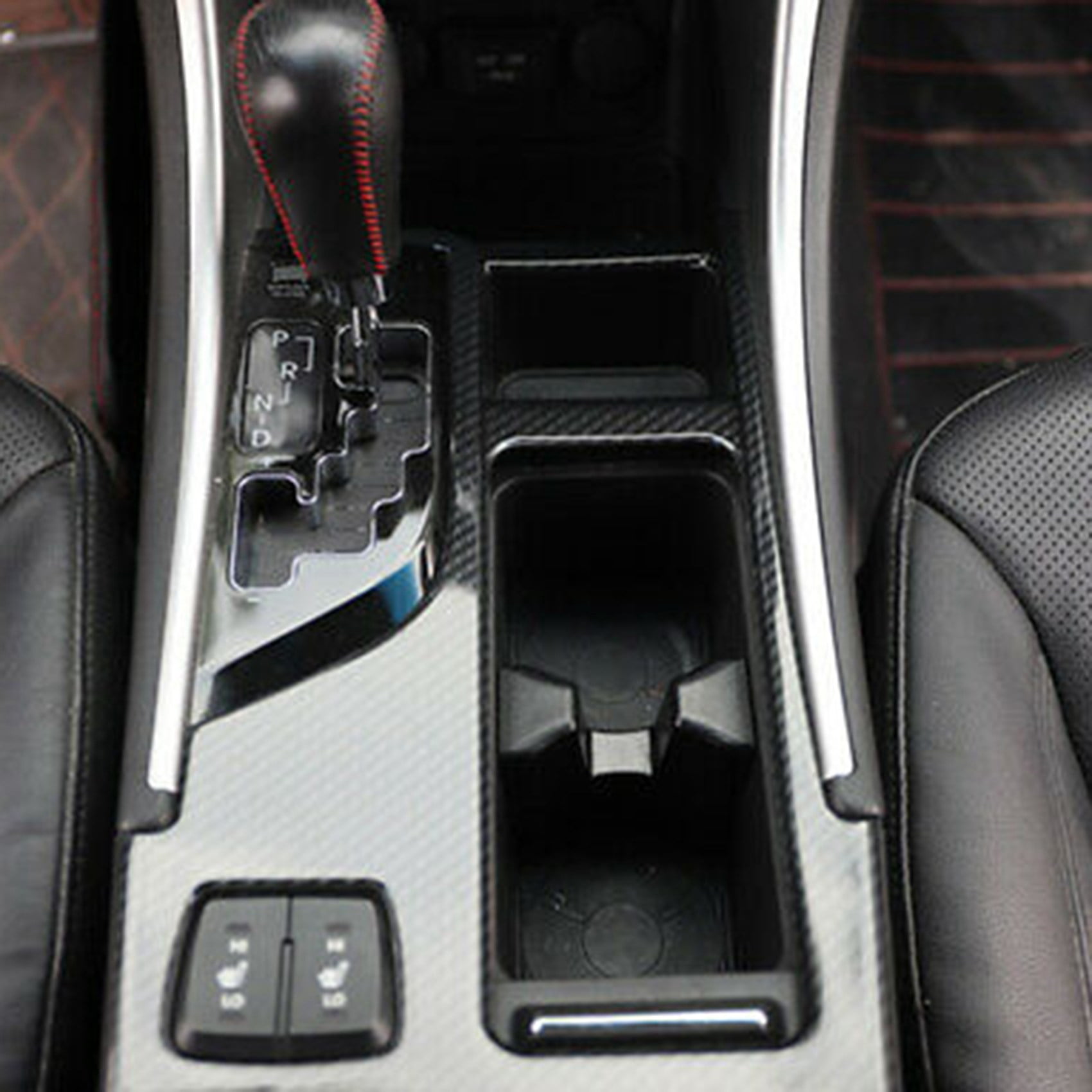 For Hyundai SONATA 2011-2014 black Wood grain central console Gear shift trim