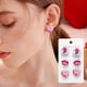 thumbnail image 1 of February 14 Festive Wooden Studs Earrings 6-Piece Set Personalized Heart-Shaped Rose Earring Set Gift Earrings For Women, 1 of 6