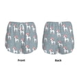 thumbnail image 5 of Vsdgher Cartoon Poodle Dog Print Women's Running Double Layer Shorts High Waisted with Pockets Elastic Yoga Workout Athletic Gym Sports, 5 of 8