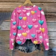 thumbnail image 4 of Aofany Valentine's Day Sweatshirt Women, Heart Print Sweatshirt, Crew Neck Long Sleeve Sweatshirts Ladies Casual Valentines Day Printed Long Sleeved Round Neck Tops, 4 of 4