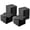 Black, variant on Tzou Interlocking Floor Tiles 12"x12" 100-Pack, Modular PVC Non-Slip Drainage Mat for Garage, Gym, Yard, Patio, Black