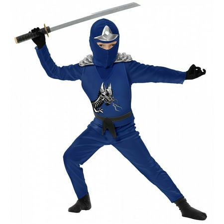 Ninja Avenger II with Armor, Blue, Child Small