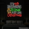 thumbnail image 2 of Glowneon It's Beginning To Smell A Lot Like Christmas Neon Sign, Christmas Quotes Led Sign, 2 of 5