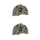 thumbnail image 3 of Moyic Gorros de baño para ducha, gorro elástico impermeable con estampado de flores, gorro rizado, accesorios de peluquería, estampado de leopardo Estampado de leopardo negro 2piezas Moyic CBP381422, 3 of 6