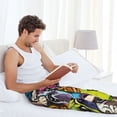 thumbnail image 5 of Bingfone Colorful Pug Mens All Over Print Sleep Pajama Pants-Medium, 5 of 5