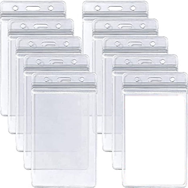 10pcs/set Retractable Clear Waterproof Card Cover Business Credit Cards Bank ID Card Sleeve Protect Holder Case for Student 2