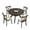 5 Pieces-Brown, variant on Mid-Century Modern 5 Pieces Dining Table and Chairs Set For Dining Room Kitchen