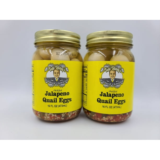 2 Pack Of Todd Bosley's World Famous Pickled Jalapeno Quail Eggs