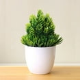thumbnail image 7 of SPRING PARK Mini Plastic Fake Green Grass Plants with Pots for Home Decor Indoor, 7 of 7