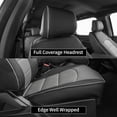 thumbnail image 7 of EKR Custom Fit F150 Car Seat Covers for 2021-2026 Ford F150 SuperCrew Lariat & 2023-2026 F250/F350/F450 SuperDuty CrewCab Lariat - Full set Leather (Black with Gray), 7 of 7