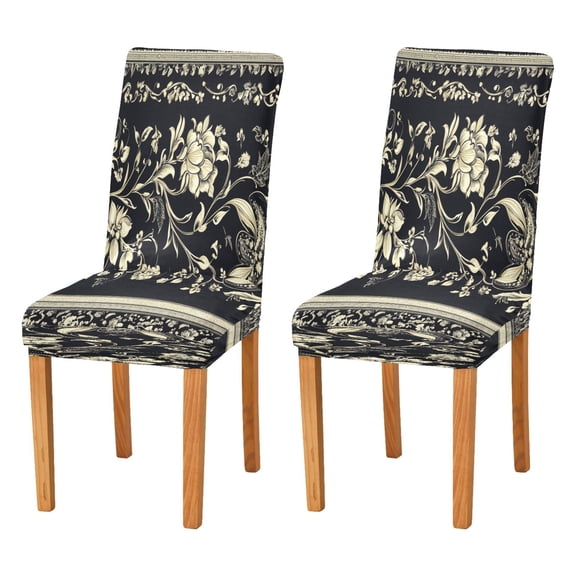BZSMCE Chairs Slipcovers Dining Chair Covers Fashion Art Flower Pattern Creative Pattern