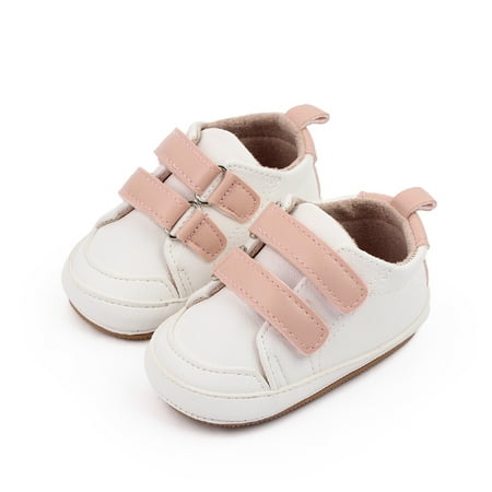 

Infant Boys Girls Moccasins Sneakers Leather Anti-Slip Prewalker