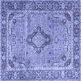 thumbnail image 1 of Ahgly Company Indoor Square Persian Blue Traditional Area Rugs, 6' Square, 1 of 4